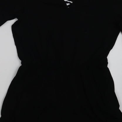 Miss Selfridge Womens Black   Bodysuit One-Piece Size 10