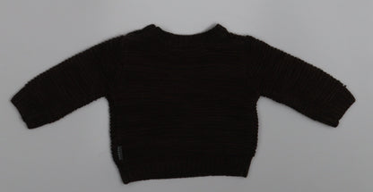 Nutmeg Baby Brown   Pullover Jumper Size 0-3 Months  - SMILE