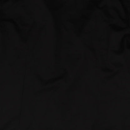 Womens UK Size 12 Preworn Black Basic Button-Up