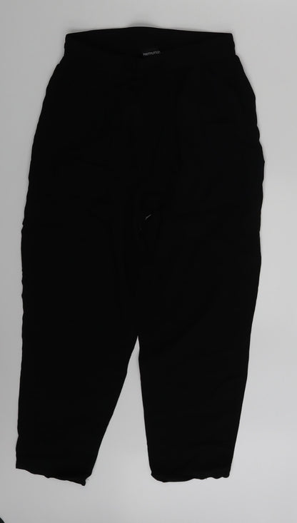 PRETTYLITTLETHING Womens Black   Sweatpants Trousers Size 8 L23 in