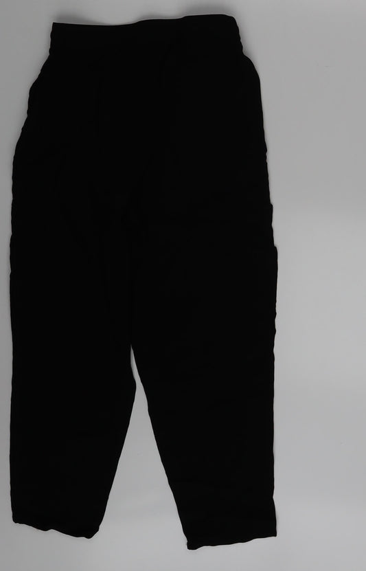 PRETTYLITTLETHING Womens Black   Sweatpants Trousers Size 8 L23 in