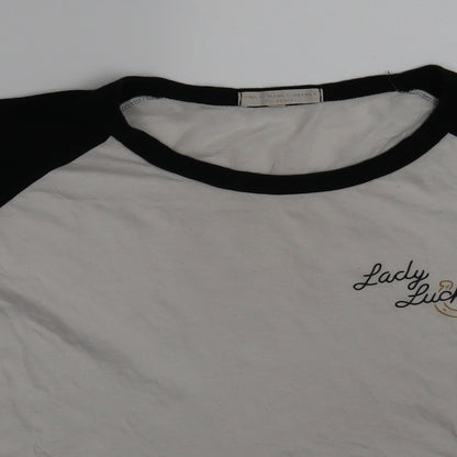 Truly Madly Deeply Womens White   Basic T-Shirt Size XS