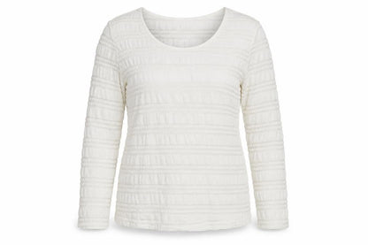 Womens UK Size 14 Limited Ivory Basic T-Shirt
