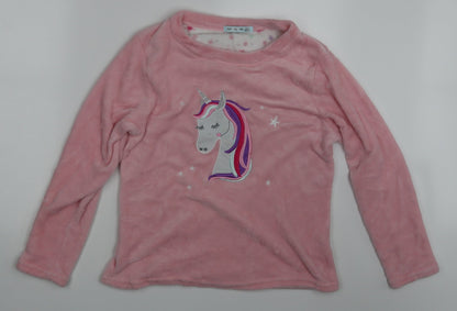 Just Like You Womens Pink Animal Print  Pullover Jumper Size 12  - UNICORN