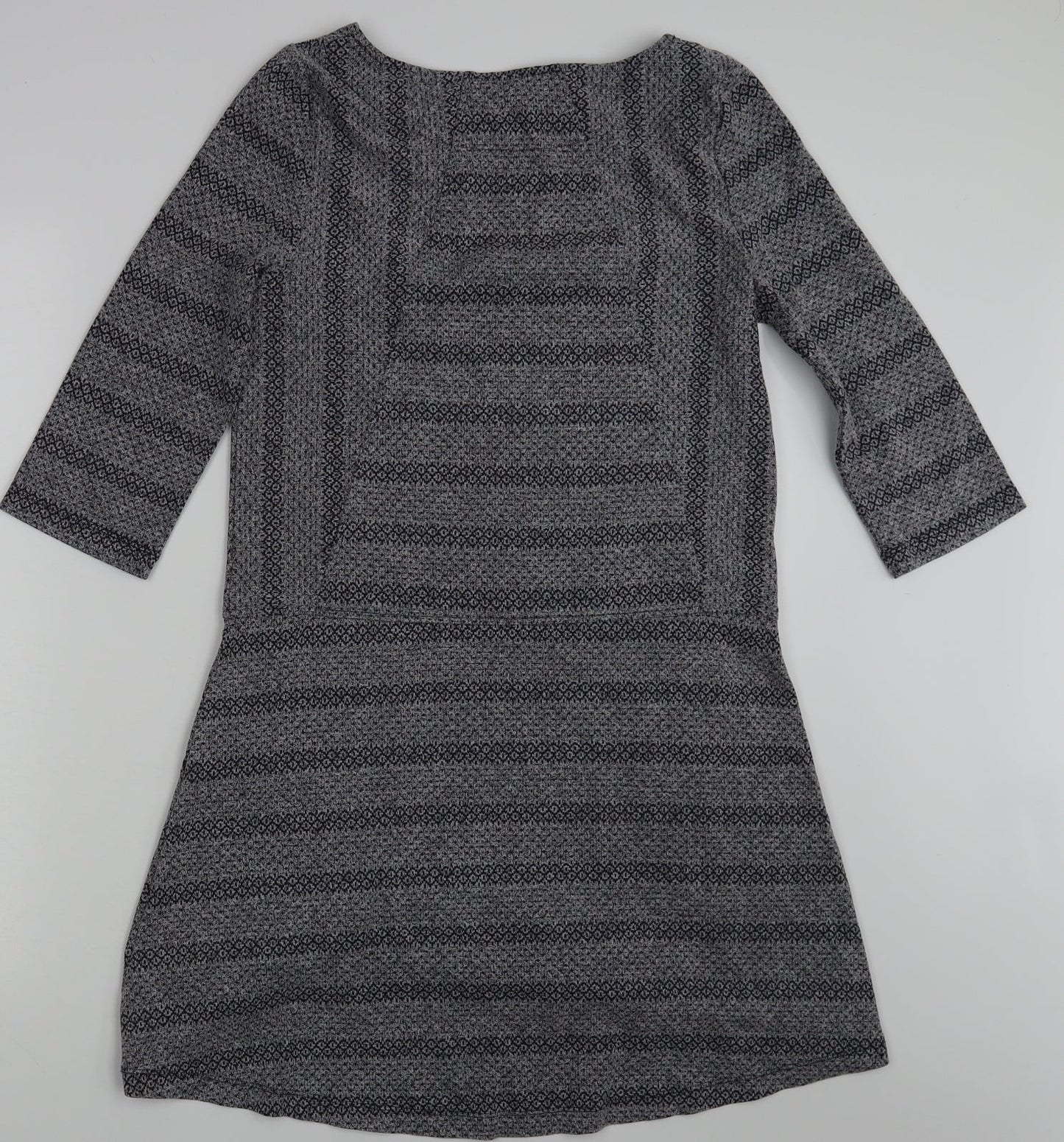 Womens UK Size 10 H&M Grey Basic T-Shirt