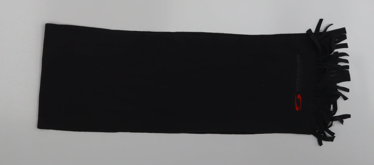 Front view of Weidenhammer unisex grey scarf