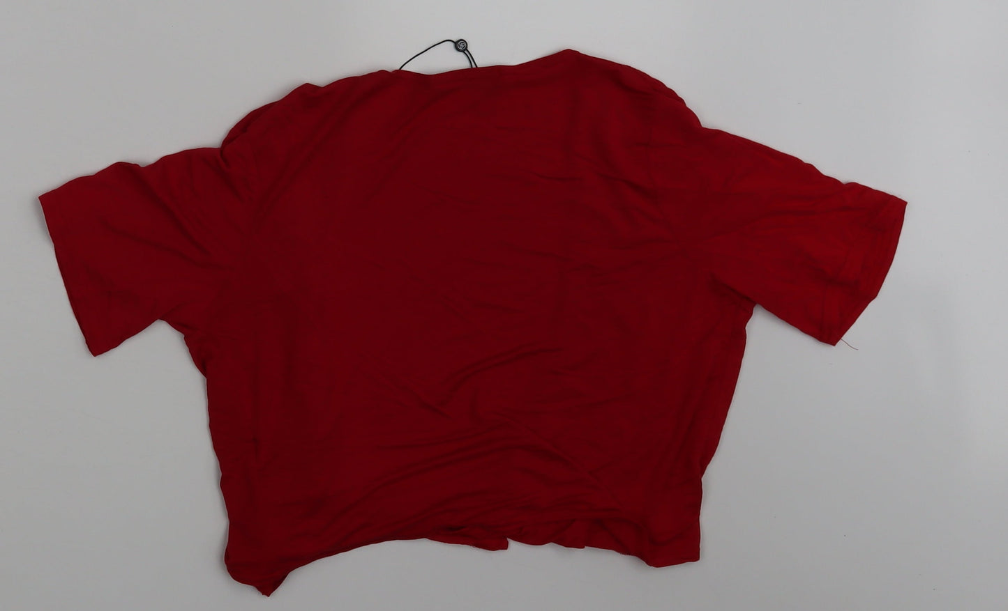 Womens UK Size 14 Missguided Red Basic Blouse