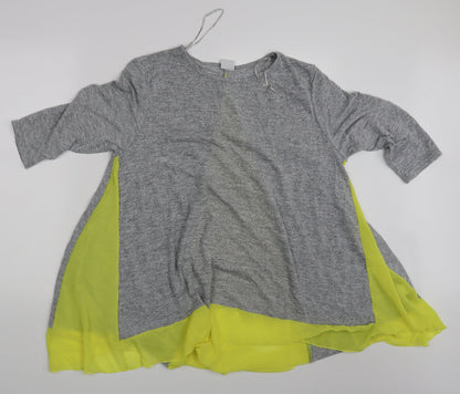MITZY Womens Grey   Basic T-Shirt Size M