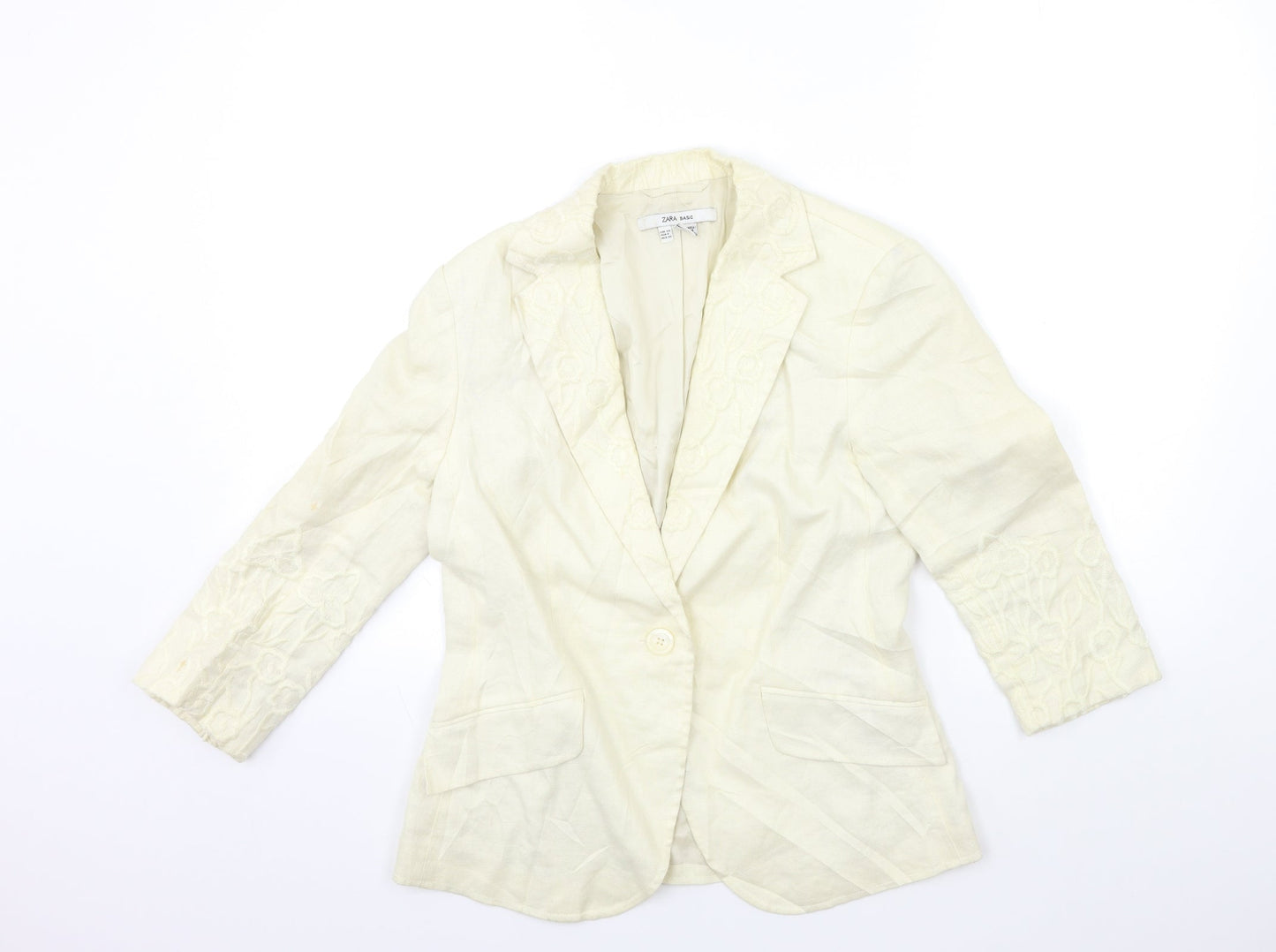 Zara Womens Beige   Jacket Blazer Size 12