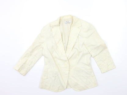 Zara Womens Beige   Jacket Blazer Size 12