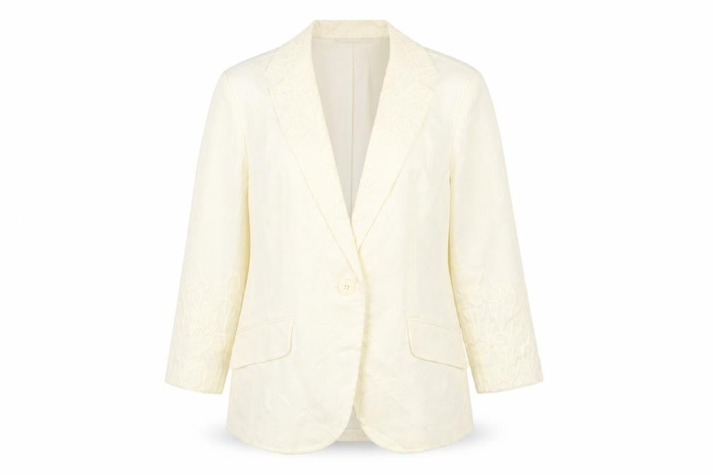 Womens UK Size 12 Zara Regular Beige Blazer