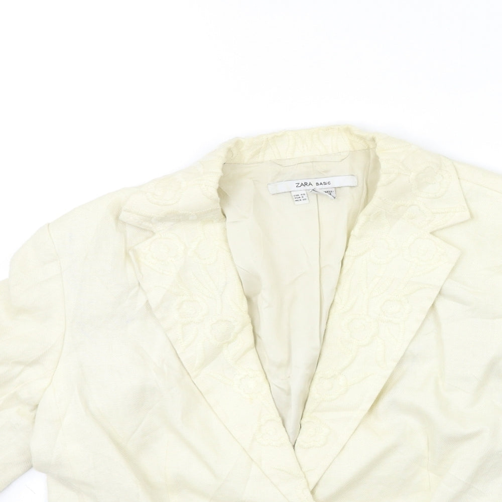 Zara Womens Beige   Jacket Blazer Size 12