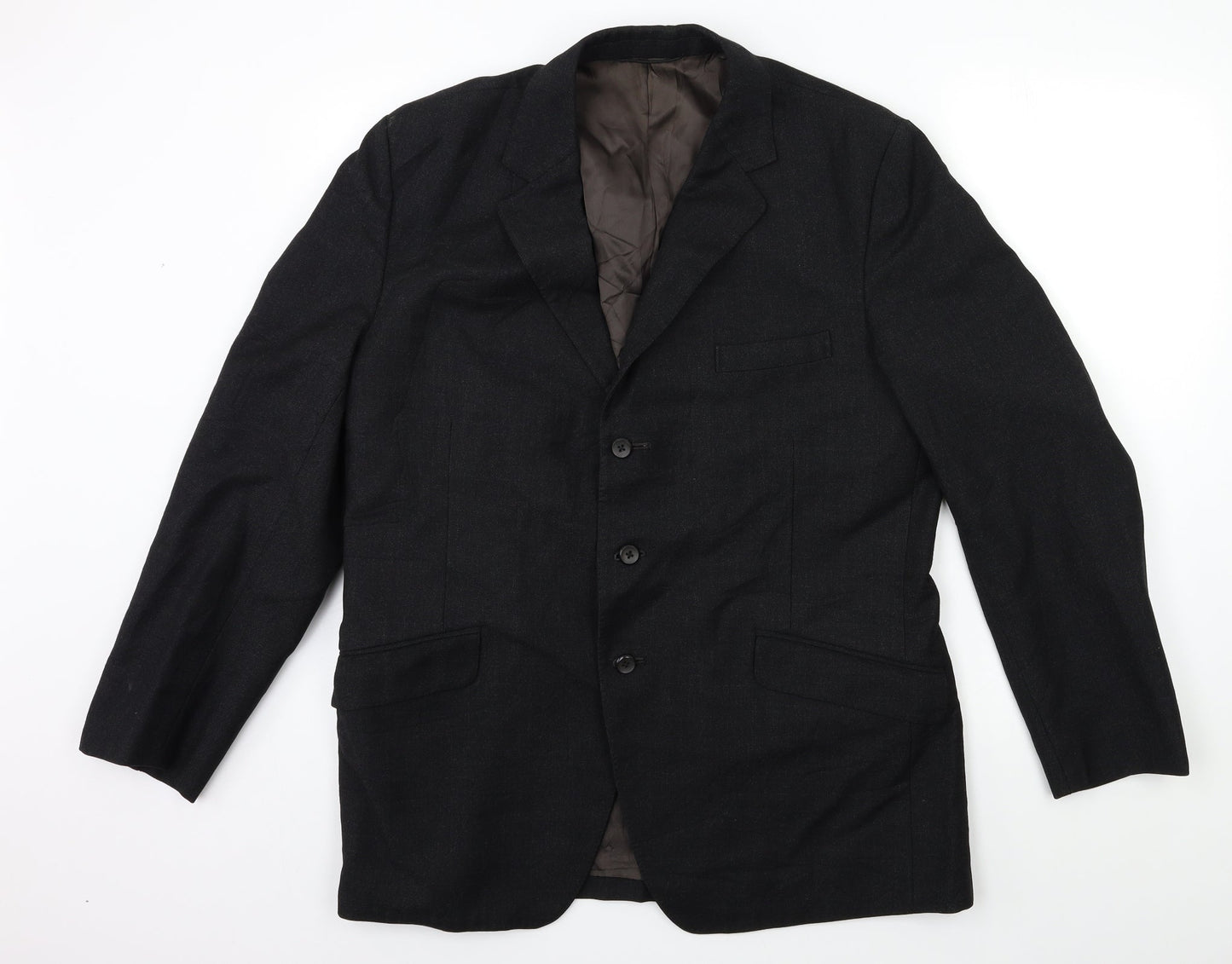 Mens UK Size 42 Preworn Regular Black Suit Jacket