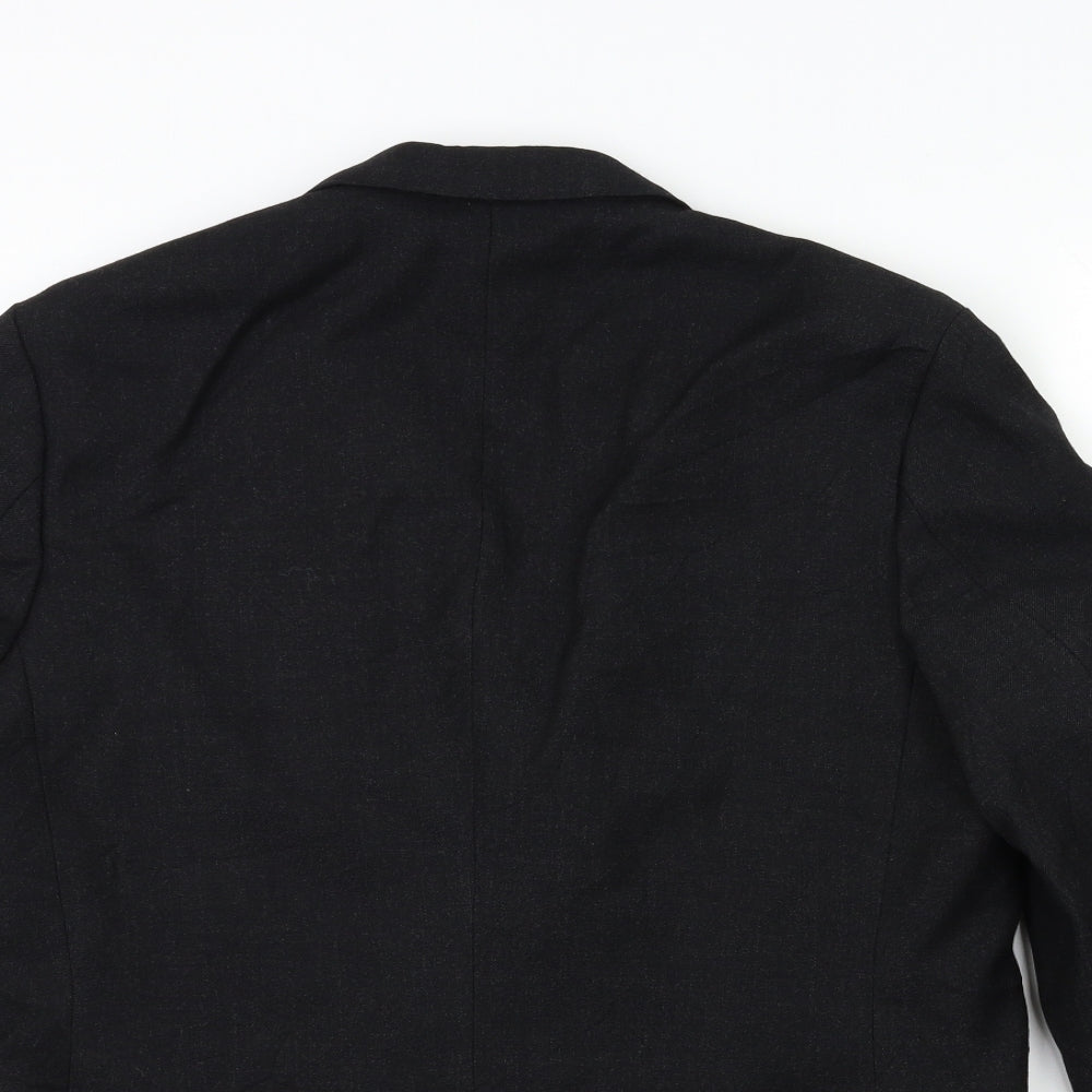 Mens UK Size 42 Preworn Regular Black Suit Jacket