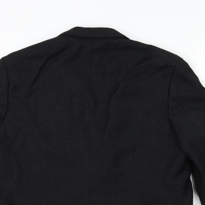 Mens UK Size 42 Preworn Regular Black Suit Jacket