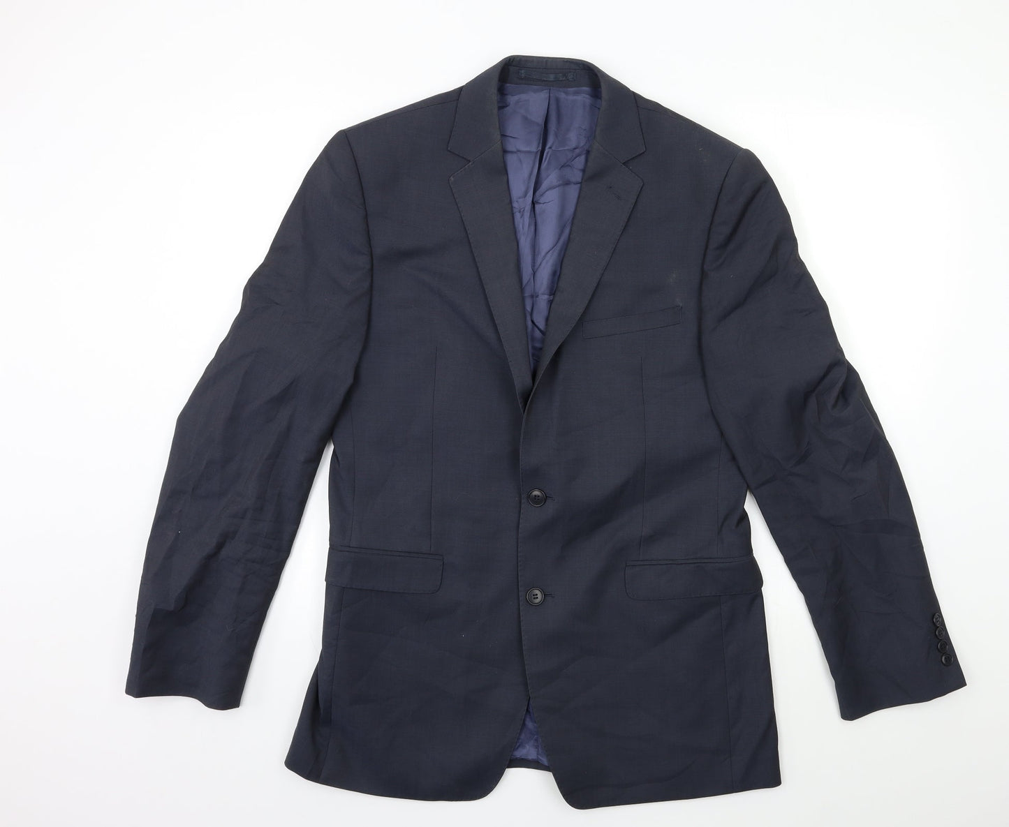 Mens UK Size 40 Preworn Regular Blue Suit Jacket