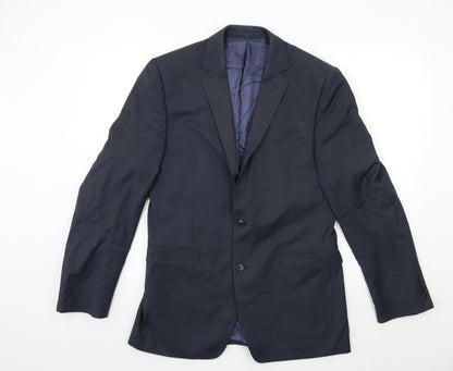 Mens UK Size 40 Preworn Regular Blue Suit Jacket