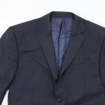 Mens UK Size 40 Preworn Regular Blue Suit Jacket