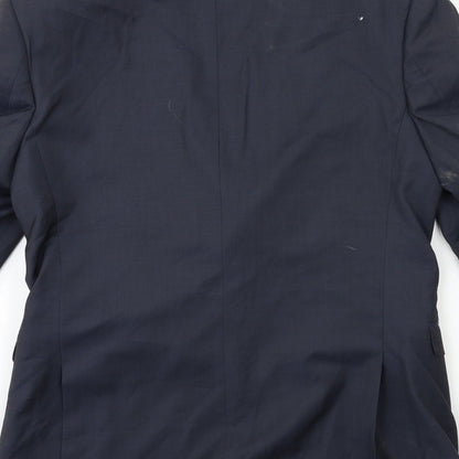 Mens UK Size 40 Preworn Regular Blue Suit Jacket