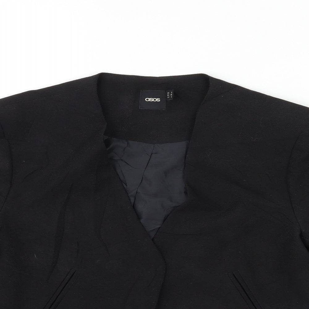 Womens UK Size 8 ASOS Black Jacket