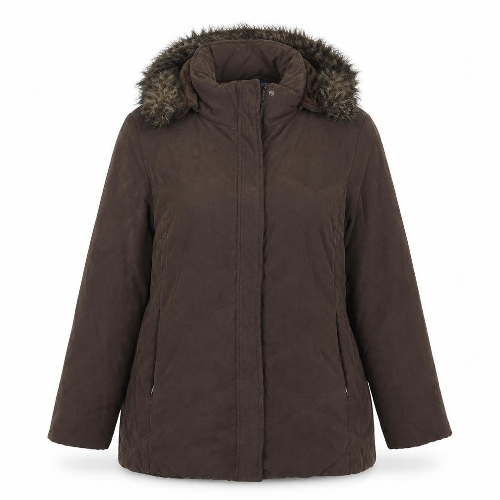Womens UK Size 16 Casual Club Brown Overcoat