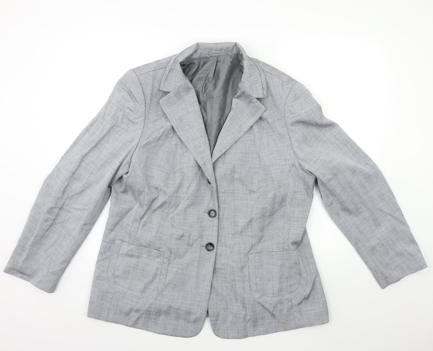 Womens UK Size 20 Preworn Regular Grey Blazer