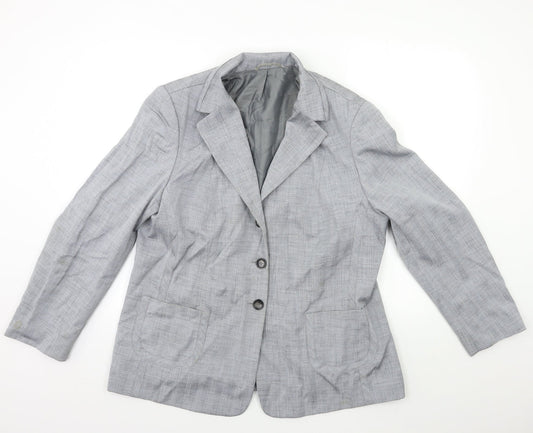 Womens UK Size 20 Preworn Regular Grey Blazer