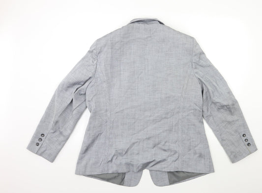 Womens UK Size 20 Preworn Regular Grey Blazer