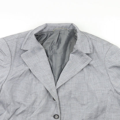 Womens UK Size 20 Preworn Regular Grey Blazer