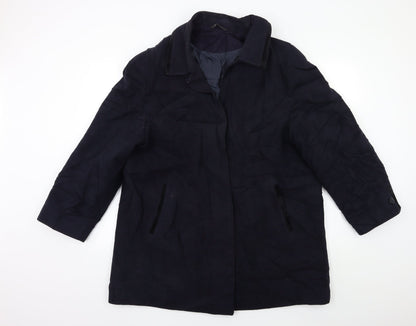 Womens UK Size 18 BHS Blue Overcoat