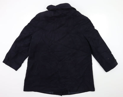 Womens UK Size 18 BHS Blue Overcoat