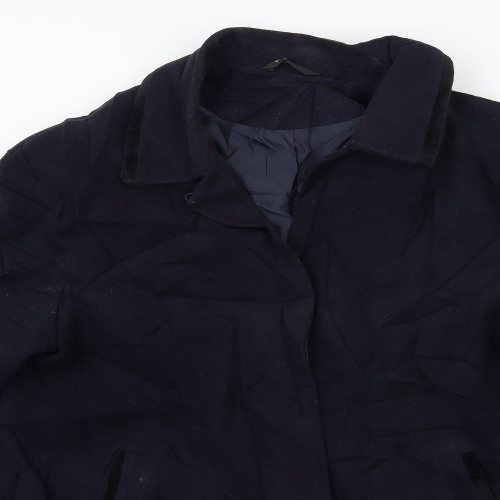 Womens UK Size 18 BHS Blue Overcoat