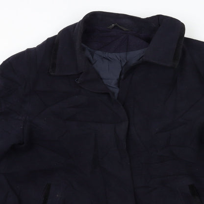 Womens UK Size 18 BHS Blue Overcoat
