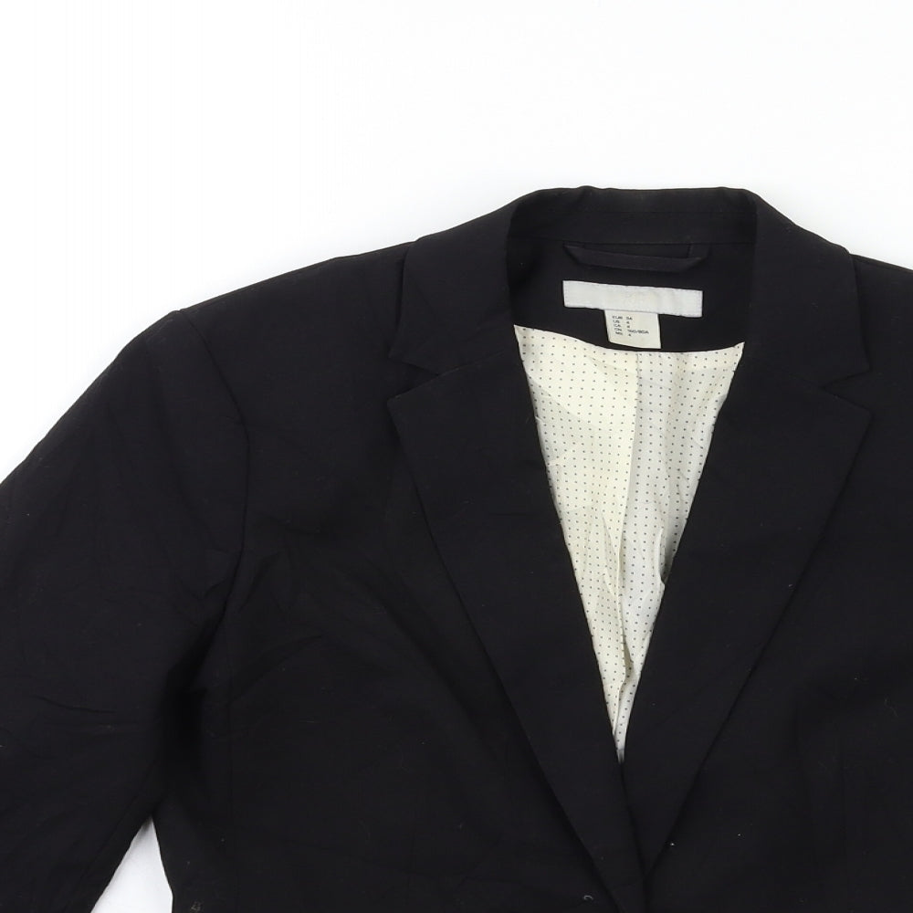 H&M Womens Black   Jacket Blazer Size 6