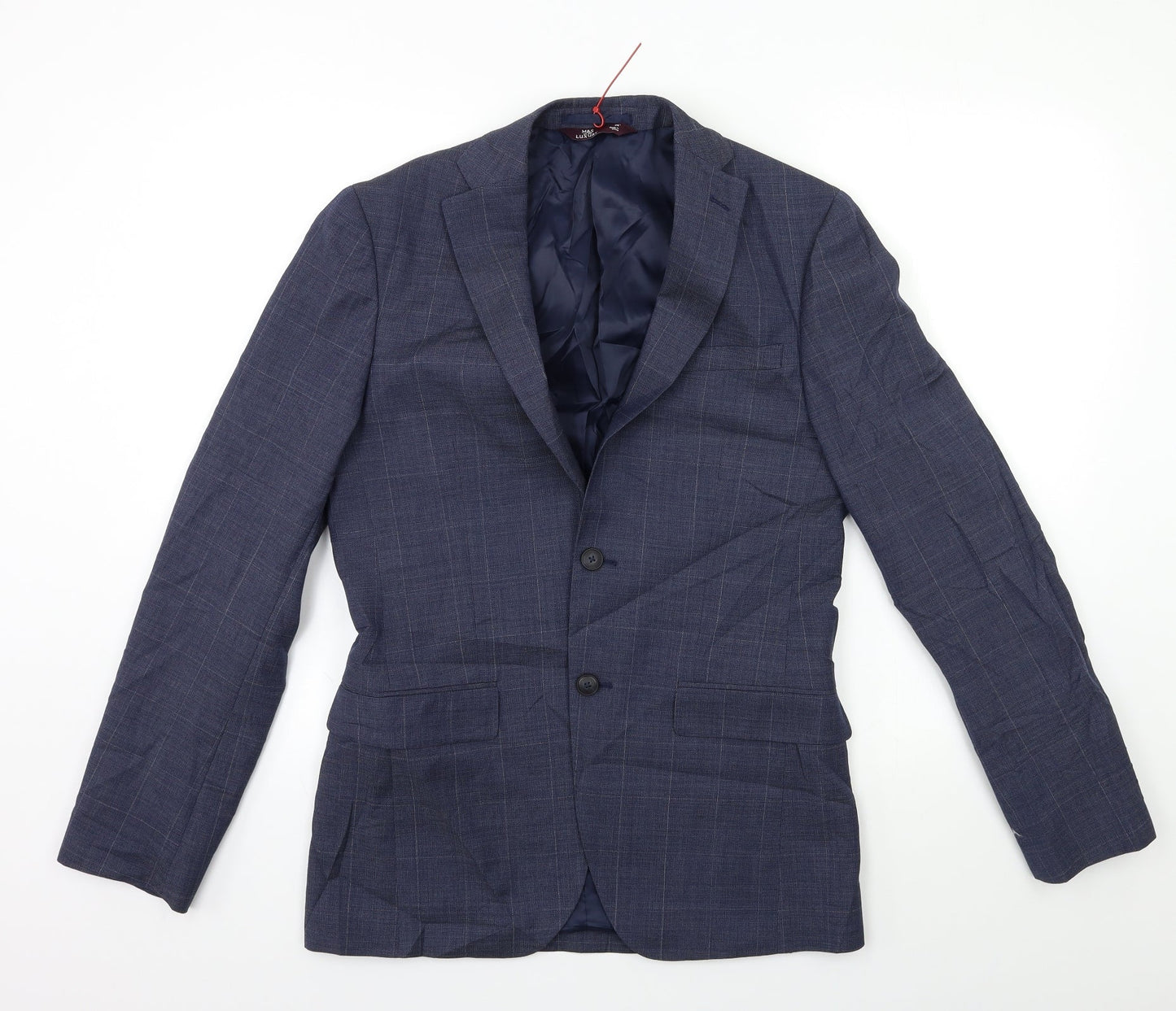 Mens UK Size 36 Marks and Spencer Regular Blue Suit Jacket