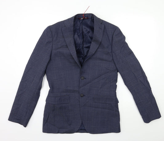 Mens UK Size 36 Marks and Spencer Regular Blue Suit Jacket