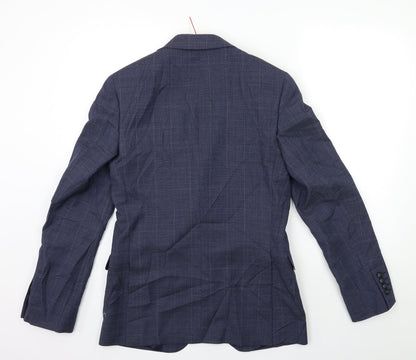 Mens UK Size 36 Marks and Spencer Regular Blue Suit Jacket