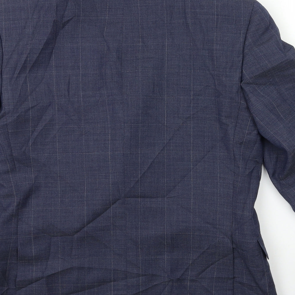 Mens UK Size 36 Marks and Spencer Regular Blue Suit Jacket