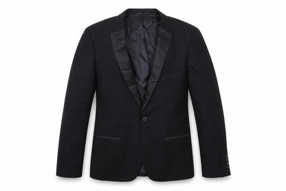 Mens UK Size 40 Topman Regular Black Suit Jacket