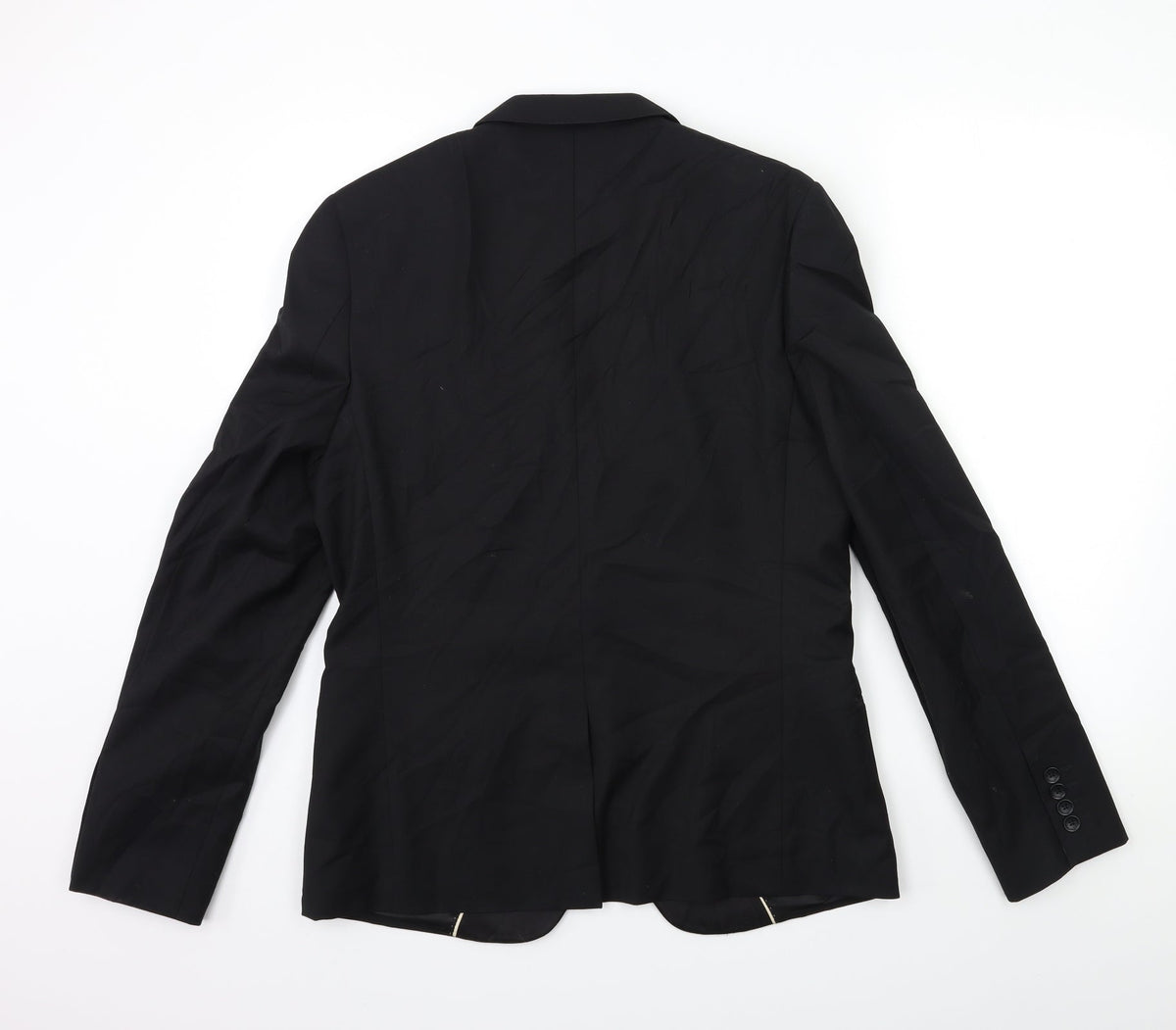 Mens UK Size 40 Topman Regular Black Suit Jacket