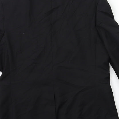 Mens UK Size 40 Topman Regular Black Suit Jacket