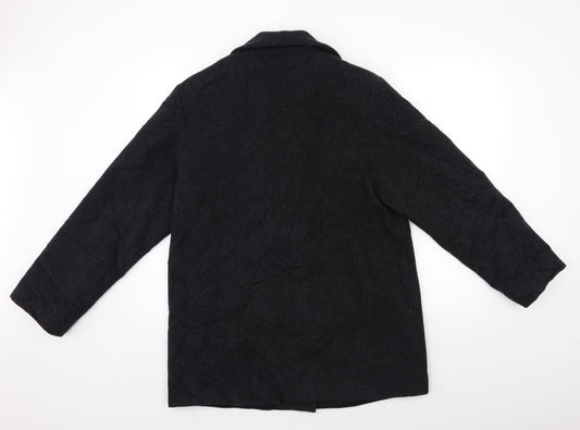 Womens UK Size 10 BHS Black Overcoat