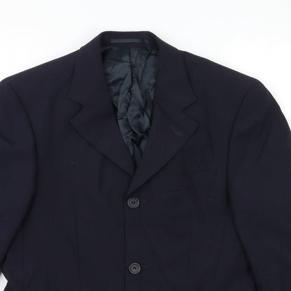 Mens UK Size 34 Preworn Regular Blue Suit Jacket