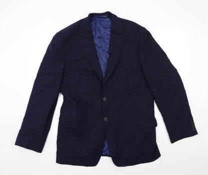Mens UK Size 40 Marks and Spencer Regular Blue Suit Jacket