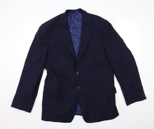 Mens UK Size 40 Marks and Spencer Regular Blue Suit Jacket