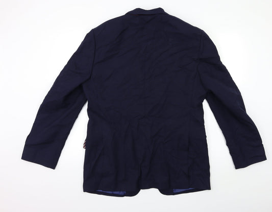 Mens UK Size 40 Marks and Spencer Regular Blue Suit Jacket