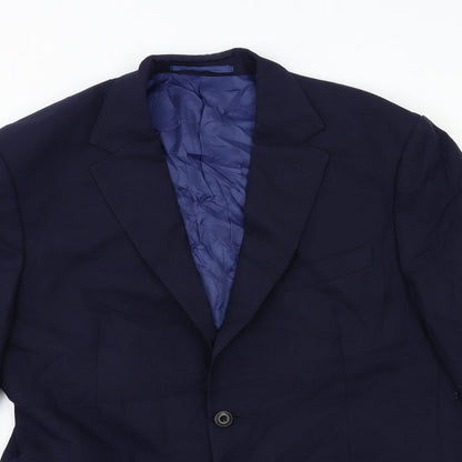 Mens UK Size 40 Marks and Spencer Regular Blue Suit Jacket