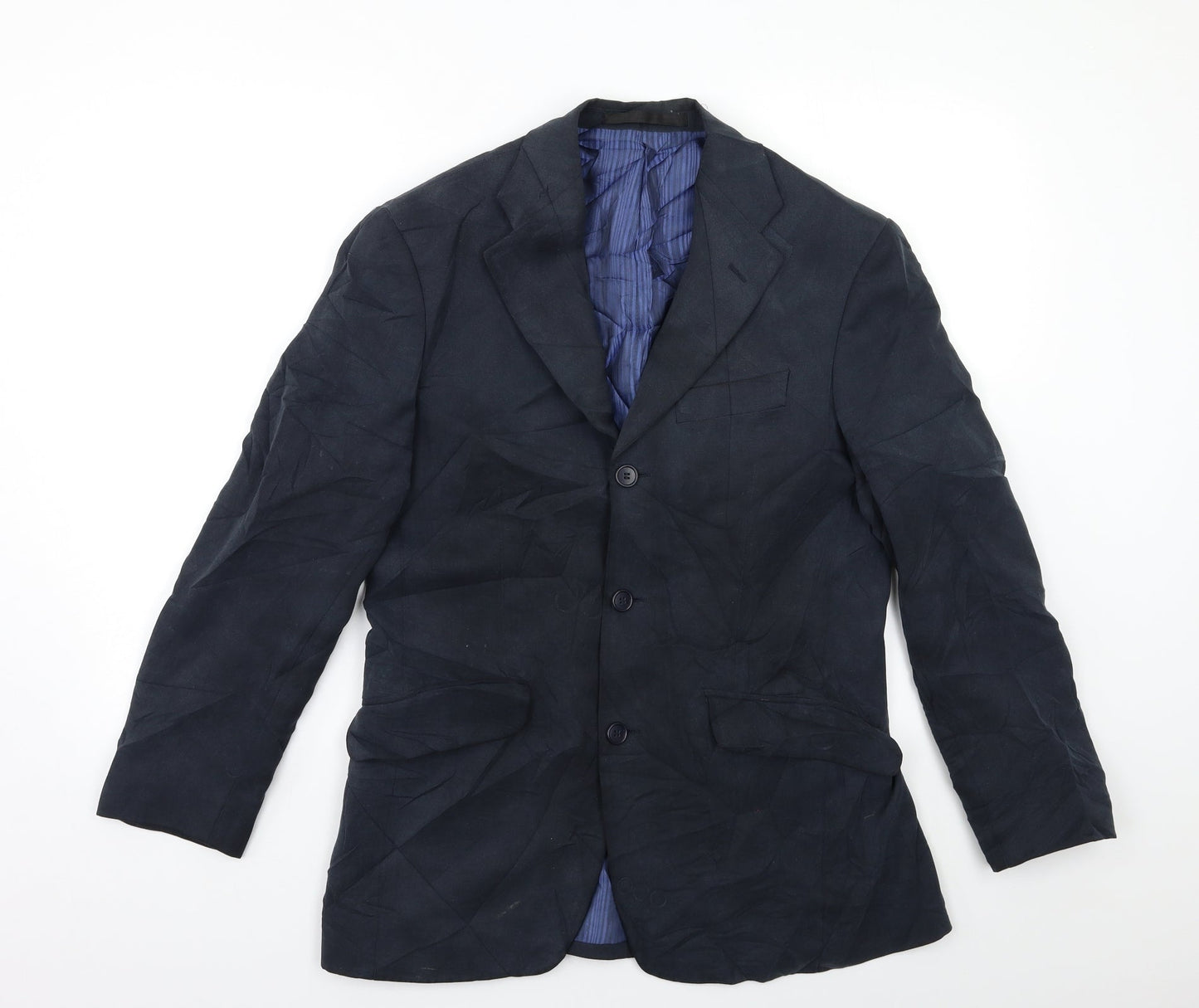 Mens UK Size 36 Marks and Spencer Regular Blue Suit Jacket