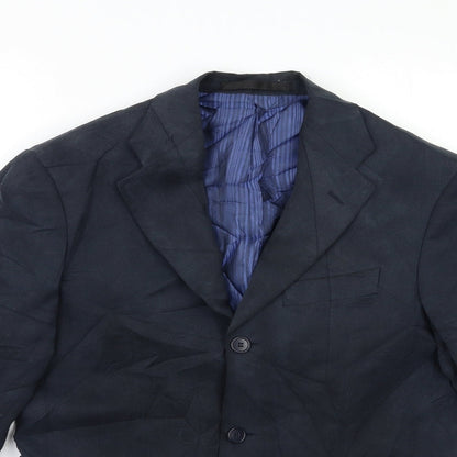 Mens UK Size 36 Marks and Spencer Regular Blue Suit Jacket