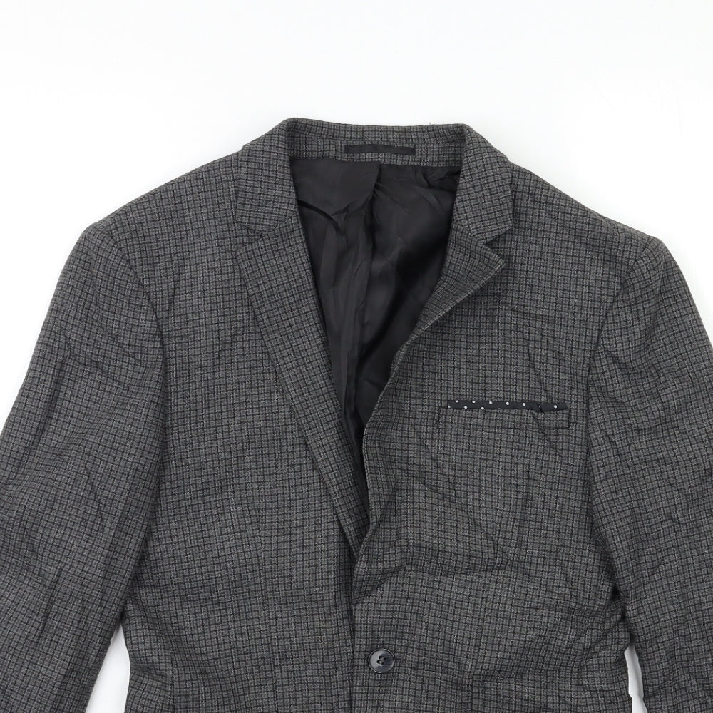ASOS Mens Green Check  Jacket Suit Jacket Size 36